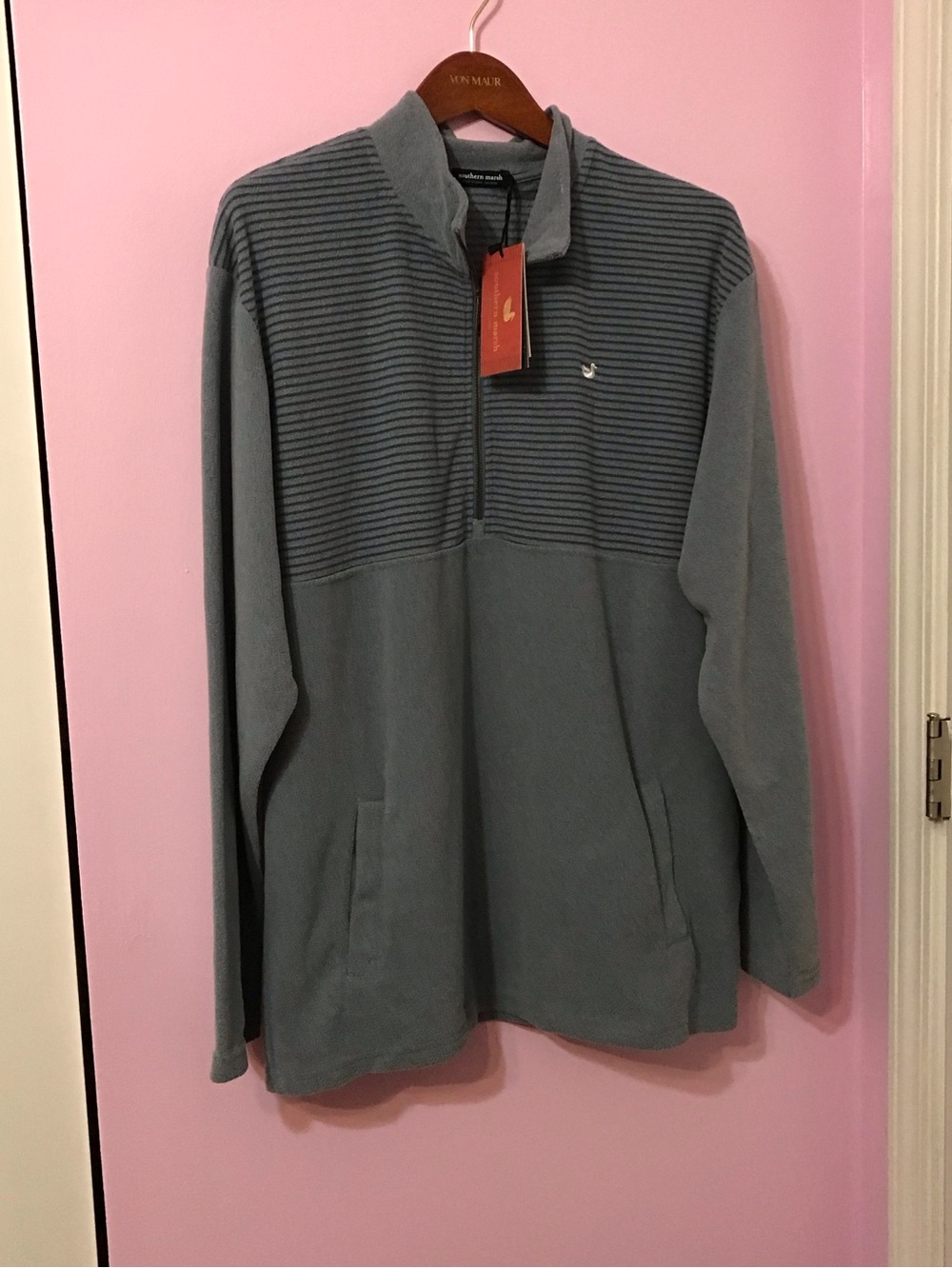 Southern Marsh Granger Lake Fleece Pullover 1/2 zip Pullover Sweater size XL